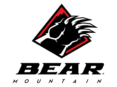 A digital logo for Bear Mountain Resort