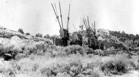 大熊湖金山矿 1874 年冲压厂的废墟。